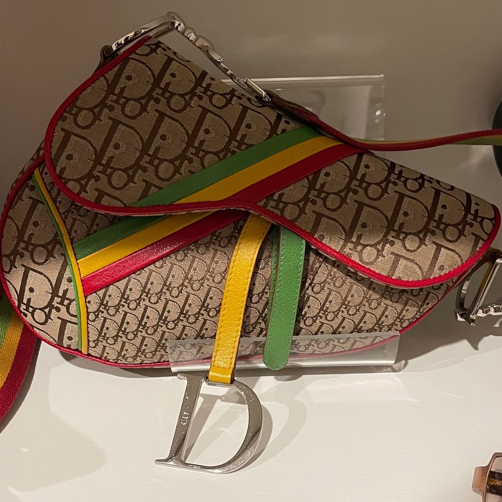 Dior Saddle Bag Rasta bag! RARE